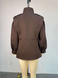 Fashion Women's Irregular Short Trench Coat