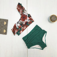 Ruffled Floral Swimsuit