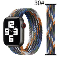 Compatible with Apple, Suitable For Iwatch Strap Simple Nylon Stretch Woven One Apple Watch Apple Nylon Strap