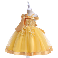 Girls catwalk show princess bow skirt