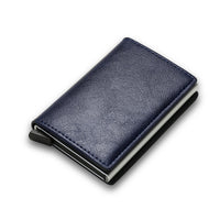 Portable Light Weight ID Credit Bank Card Holder Wallet Luxury Brand Men Women Anti Rfid Blocking Protected Magic Leather Slim Mini Small Money Wallets Case
