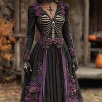 American-Style Dress With Digital Print