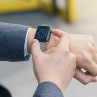Leather reduced car line watch strap