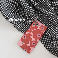 Compatible with Apple, Retro red flower phone case for iPhone12ProMax/8plus