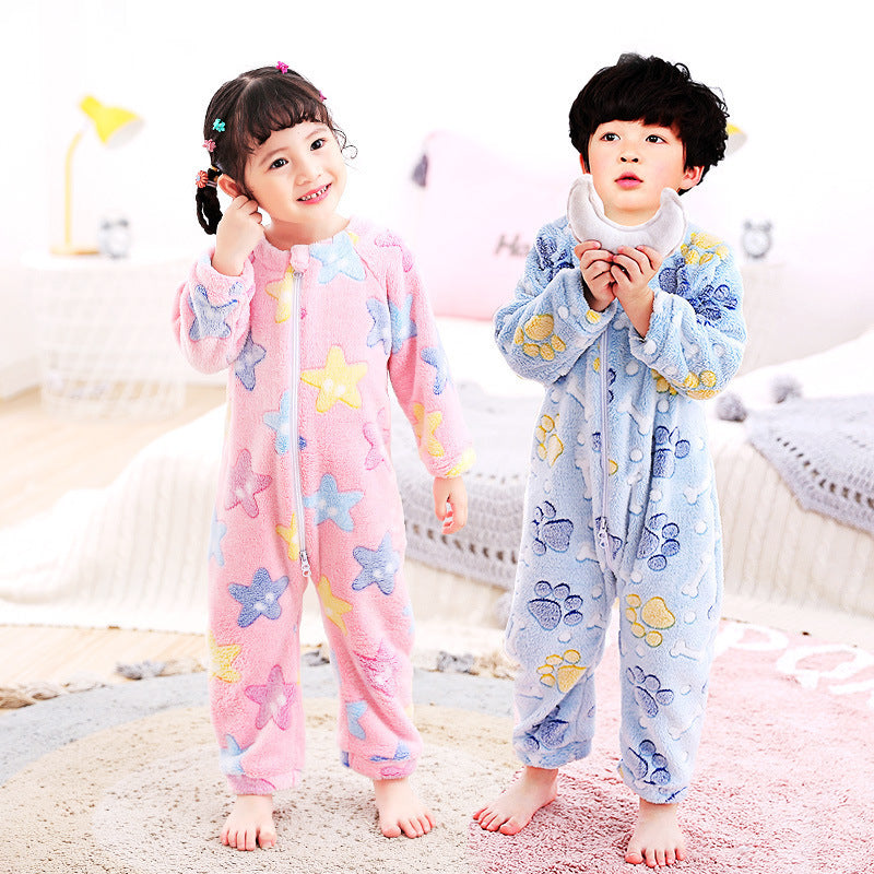 Autumn and winter infant pajamas