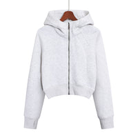 Women's Short Slim Outdoor Sports Hoodie