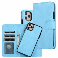 Separate Magnetic Suction Holster Clamshell Wallet Phone Case