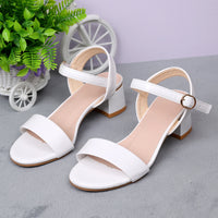 Womens Plus Size Fashionable Round Toe High Heel Sandals