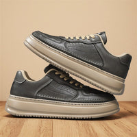 Versatile Leather British Retro Men's Casual Shoes