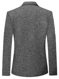 Plus Size Men's Thin Elastic Knitted Suit