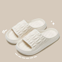 Leaf Texture Design Slippers For Women Men Summer Indoor Household Non-slip Anti-odor Bathing Slippers House Shoes Couple