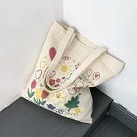 Large Capacity Portable Cute Printed Canvas Bag