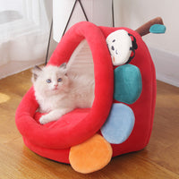 Villa Semi-enclosed Removable And Washable Cat House