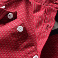 Baby Summer Bow Tie Striped Romper