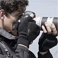 Warm Half Finger Clamshell Sports Riding Touch Screen Non-slip Polar Fleece Gloves