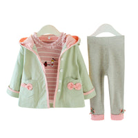 Cartoon three-piece