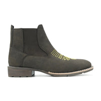 Embroidered Slip-on Chelsea Boots Men's Martin Boots