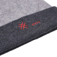 Trendy Men's Autumn And Winter Spotless Dome Fashion Embroidered Letters Warm Knitted Hat