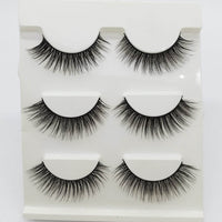 Three Pairs Of 3D Eyelash Natural Thick Multi-layer