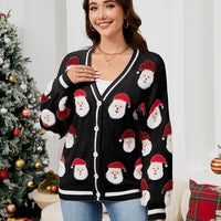 European And American Leisure Santa Claus Brocade Sweater
