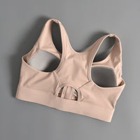 New Plus-size Front-zip Shockproof Push-up Sports Bra For Women