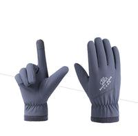 Men's Outdoor Riding Fleece Splash-proof Warm Gloves