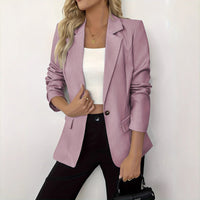 Women's Solid Color Casual Slim Fit Jacket