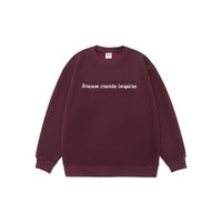 Three-dimensional Steel Printed Round Neck Loose All-match Casual Pullover Sweater