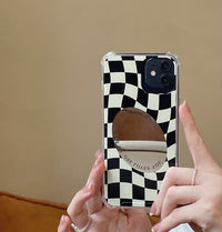 Phone Case Mirror Chessboard Simple