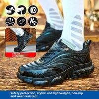 PU Leather Labor Protection Shoes With Anti-smashing Function