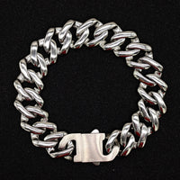 European And American Hip-hop Full Diamond Cuban Chain Titanium Steel Necklace