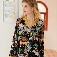 Rayon Tribute Mori Mirror Two-Tone Loungewear Set
