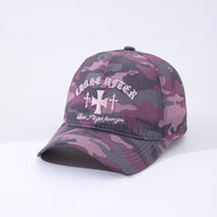 Unisex Color-matched Camouflage Embroidered Cross-shaped Quick-drying Adjustable Classic Fashion Baseball Cap Suitable For Outdoor Jungle Trips And Sports Activities