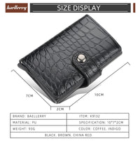 Men's Pattern Card Holder Anti-Magnetic Multiple Card Slots