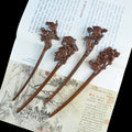 Gold Sandalwood Daily Updo Gadget Hair Claw Hairpin