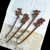 Gold Sandalwood Daily Updo Gadget Hair Claw Hairpin