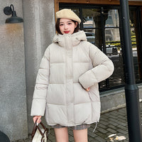 Womens Cozy Loose-fitting Cotton-padded Coat