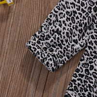 One-piece Romper For Girls With Leopard Print In Europe And America