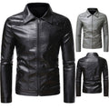 Men's Casual Slim-fit Leather Coat