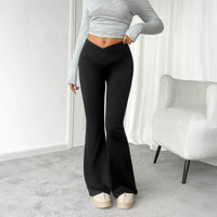 Casual Slim-fitting Belly Contracting Peach Hip Micro-pull Yoga Trousers Women's Clothing