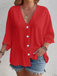 Ladies' Fashion Solid Color Button Cardigan Long Sleeve