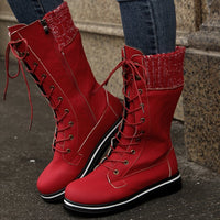 Ladies New Fashion Solid Color Martin Boots