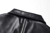 Men's Niche Design Two-way Zipper Stitching Riding Motorcycle Jacket