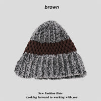 Women's Versatile Knitted Ear Warm Pullover Hat