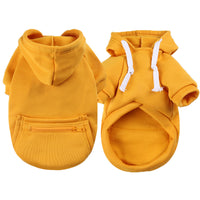 Autumn And Winter Dog Zipper Pocket Clothes Cat Sweater