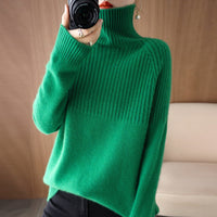Loose High-neck Sweater Base Layer For Women