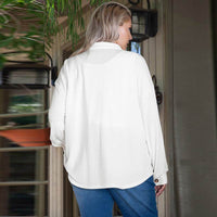 Plus Size Solid Color Loose Casual Texture Long Sleeve Jacket