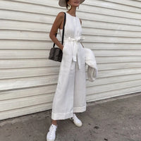 Beautiful and soft sleeveless jumpsuit