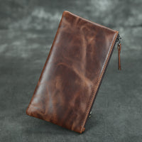 Ultra-Thin Men's Leather Wallet Japanese And Korean Clutch