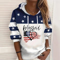 Printed Casual Street-Style Loose-Fit Women's Hoodie